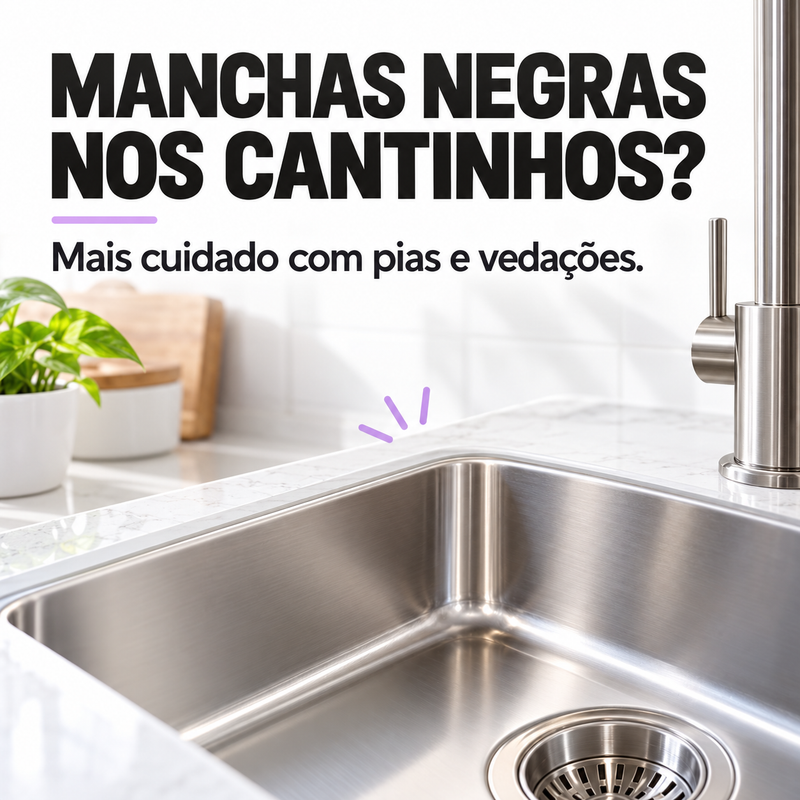 Borda de silicone da pia