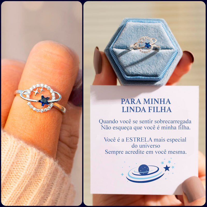 Para Minha Filha - Anel Estrela Brilhante: Um Presente Especial