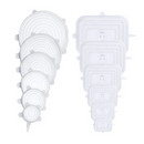 COMPRE 6 LEVE 12 - KIT Tampas de Silicone Anti-Bacteriano (UNIVERSAL) | Frete Grátis