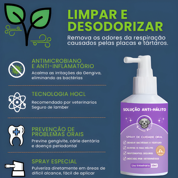 SorrisoPet - Eliminação do Tártaro e Mau Hálito | Frete Grátis