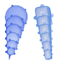 COMPRE 6 LEVE 12 - KIT Tampas de Silicone Anti-Bacteriano (UNIVERSAL) | Frete Grátis