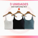 COMPRE 2 LEVE 3 - Kit de Cropped com Bojo e Alcinhas Ajustáveis + Brinde