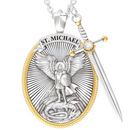 Desperte Bênçãos Financeiras e Saúde Com o Colar do Arcanjo São Miguel | COMPRE 3 LEVE 4 | Frete Grátis