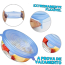 COMPRE 6 LEVE 12 - KIT Tampas de Silicone Anti-Bacteriano (UNIVERSAL) | Frete Grátis