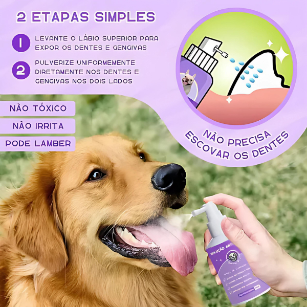 SorrisoPet - Eliminação do Tártaro e Mau Hálito | Frete Grátis