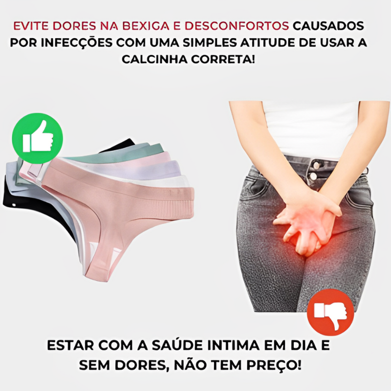 Calcinha CottonConfort | PROMOÇÃO ESPECIAL | LEVE MAIS 5 UNIDADES