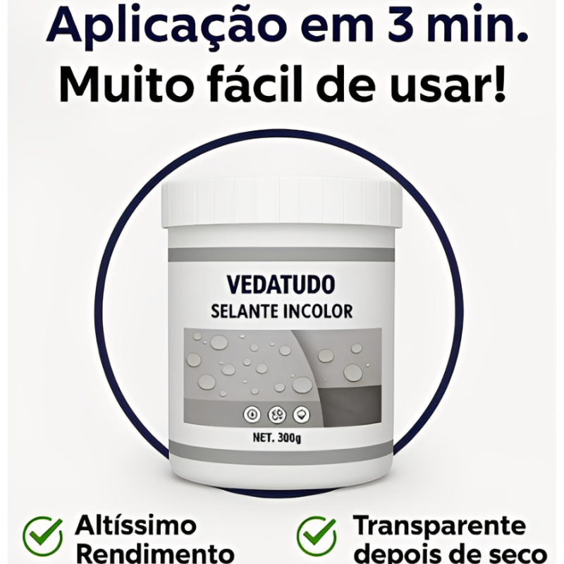 Selante VEDATUDO - 10 Anos de Proteção | COMPRE 1 LEVE 2 + Frete GRÁTIS