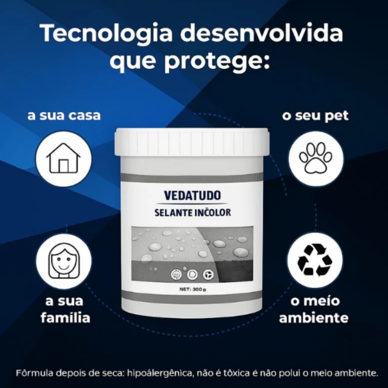 Selante VEDATUDO - 10 Anos de Proteção | COMPRE 1 LEVE 2 + Frete GRÁTIS