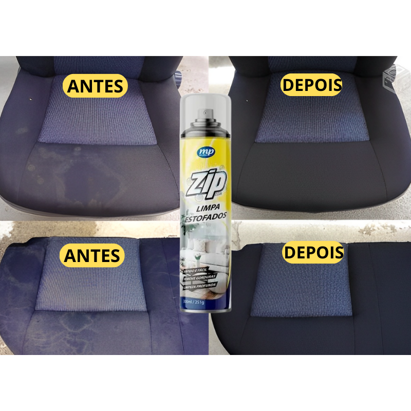 ZIP Limpa Estofados | Remova Todas Imperfeições - COMPRE 1 LEVE 2 + Frete GRÁTIS