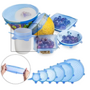 COMPRE 6 LEVE 12 - KIT Tampas de Silicone Anti-Bacteriano (UNIVERSAL) | Frete Grátis