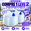 AquaFold 10L - Galão Dobrável com Torneira | COMPRE 1 LEVE 2 + Frete GRÁTIS