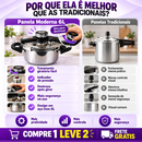Panela de Pressão Inox 6L SecureLock Pro | COMPRE 1 LEVE 2 + Entrega GRÁTIS e RÁPIDA