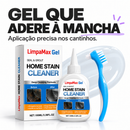Embalagem e frasco do LimpaMax Gel com bico de precisão e escova