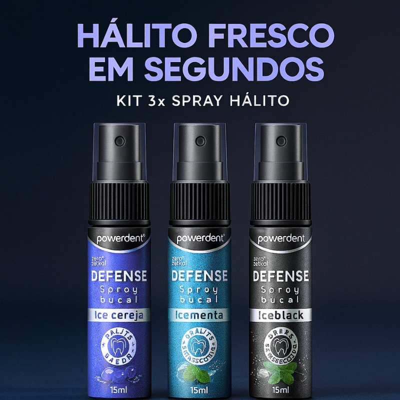 Kit 3x Spray Hálito | Refrescância Instantânea