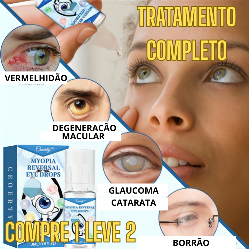 Colírio CEOERTY - Recupere a Visão | Tratamento COMPLETO | COMPRE 1 LEVE 2 + Envío Grátis