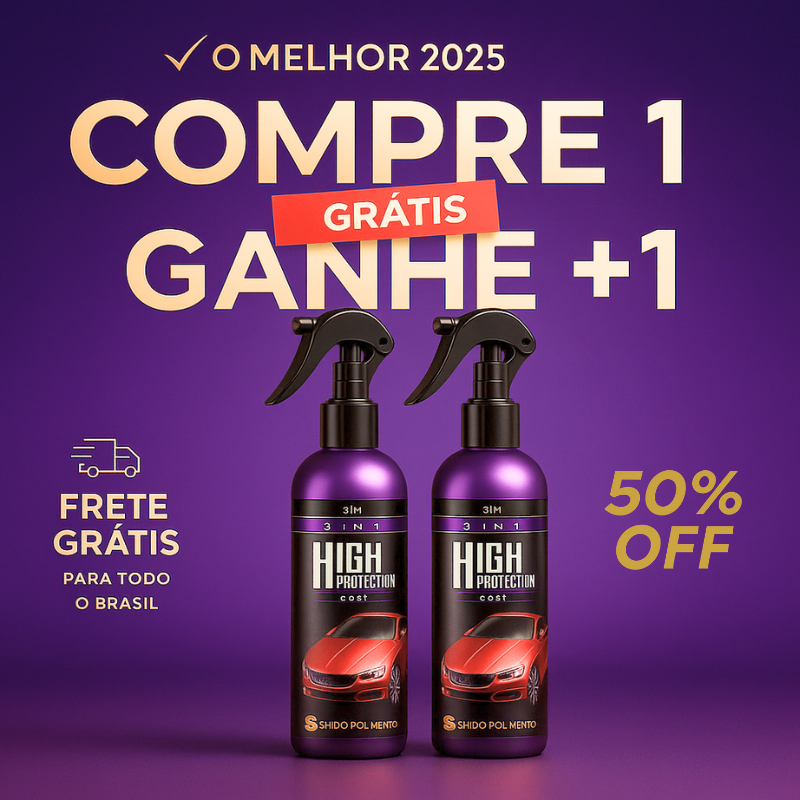 Spray 3 em 1 - Brilho de 0km em 5 Minutos  | COMPRE 1 LEVE 2 + Frete GRÁTIS